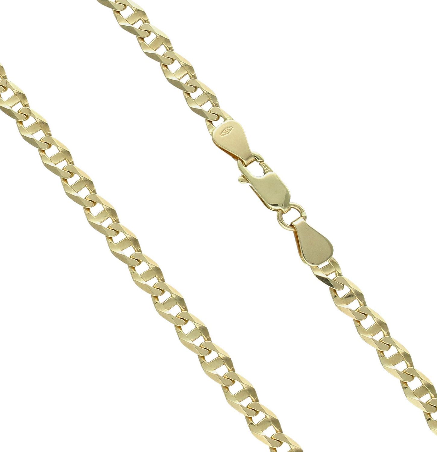 Złoty łańcuszek 585 pancerka 5 mm DIA-LAN-1532-585 5mm. Złoty łańcuszek próby 585. Złoty łańcuszek pancerka. 2.jpg